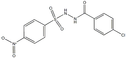 N'-(4-chlorobenzoyl)-4-nitrobenzenesulfonohydrazide Struktur