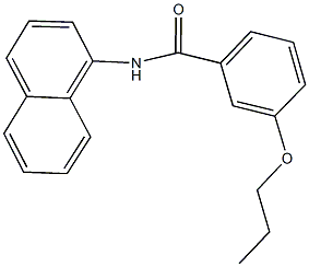 N-(1-naphthyl)-3-propoxybenzamide Struktur