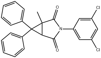 3-(3,5-dichlorophenyl)-1-methyl-6,6-diphenyl-3-azabicyclo[3.1.0]hexane-2,4-dione Struktur