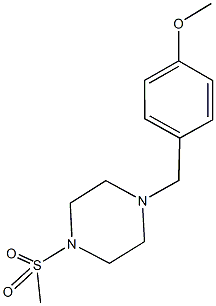 1-(4-methoxybenzyl)-4-(methylsulfonyl)piperazine Struktur