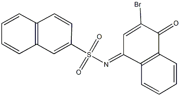 N-(3-bromo-4-oxo-1(4H)-naphthalenylidene)-2-naphthalenesulfonamide Struktur