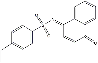 4-ethyl-N-(4-oxo-1(4H)-naphthalenylidene)benzenesulfonamide Struktur