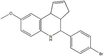 4-(4-bromophenyl)-3a,4,5,9b-tetrahydro-3H-cyclopenta[c]quinolin-8-yl methyl ether Struktur