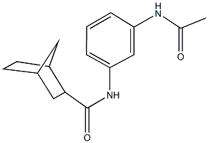 N-[3-(acetylamino)phenyl]bicyclo[2.2.1]heptane-2-carboxamide Struktur