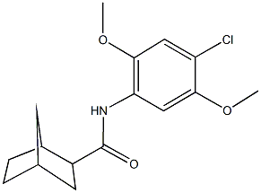 N-(4-chloro-2,5-dimethoxyphenyl)bicyclo[2.2.1]heptane-2-carboxamide Struktur