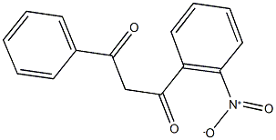 1-{2-nitrophenyl}-3-phenyl-1,3-propanedione Struktur