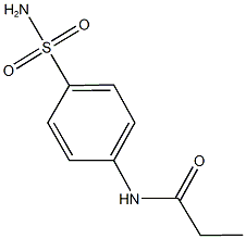 N-[4-(aminosulfonyl)phenyl]propanamide Struktur