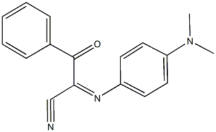 2-{[4-(dimethylamino)phenyl]imino}-3-oxo-3-phenylpropanenitrile Struktur