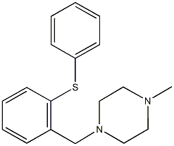 2-[(4-methyl-1-piperazinyl)methyl]phenyl phenyl sulfide Struktur