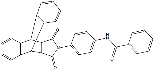 N-[4-(16,18-dioxo-17-azapentacyclo[6.6.5.0~2,7~.0~9,14~.0~15,19~]nonadeca-2,4,6,9,11,13-hexaen-17-yl)phenyl]benzamide Struktur