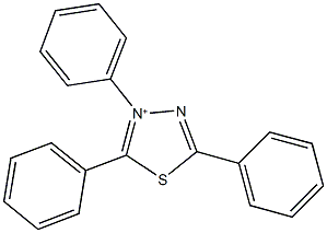 2,3,5-triphenyl-1,3,4-thiadiazol-3-ium Struktur