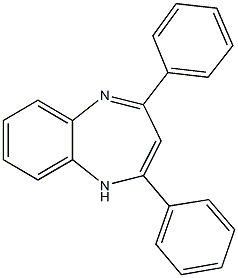 2,4-diphenyl-1H-1,5-benzodiazepine Struktur