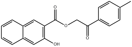 2-(4-methylphenyl)-2-oxoethyl 3-hydroxy-2-naphthoate Struktur