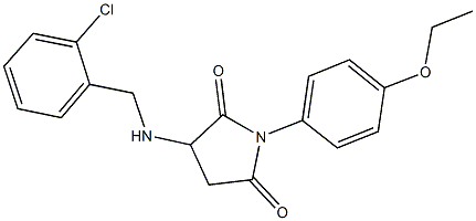 3-[(2-chlorobenzyl)amino]-1-(4-ethoxyphenyl)-2,5-pyrrolidinedione Struktur