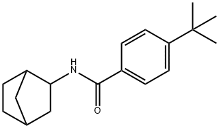 N-bicyclo[2.2.1]hept-2-yl-4-tert-butylbenzamide Struktur