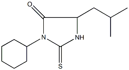 3-cyclohexyl-5-isobutyl-2-thioxoimidazolidin-4-one Struktur