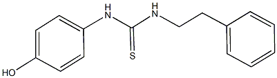 N-(4-hydroxyphenyl)-N'-(2-phenylethyl)thiourea Struktur