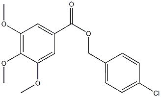 4-chlorobenzyl 3,4,5-trimethoxybenzoate Struktur