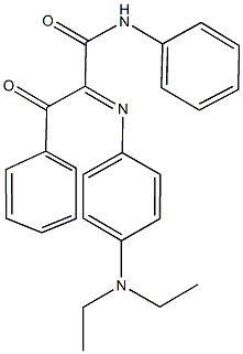 2-{[4-(diethylamino)phenyl]imino}-3-oxo-N,3-diphenylpropanamide Struktur