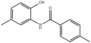 N-(2-hydroxy-5-methylphenyl)-4-methylbenzamide Struktur