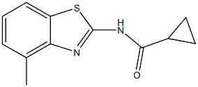 N-(4-methyl-1,3-benzothiazol-2-yl)cyclopropanecarboxamide Struktur