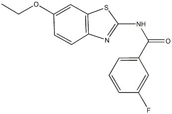 N-(6-ethoxy-1,3-benzothiazol-2-yl)-3-fluorobenzamide Struktur