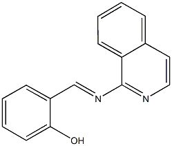 2-[(1-isoquinolinylimino)methyl]phenol Struktur