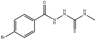 2-(4-bromobenzoyl)-N-methylhydrazinecarbothioamide Struktur