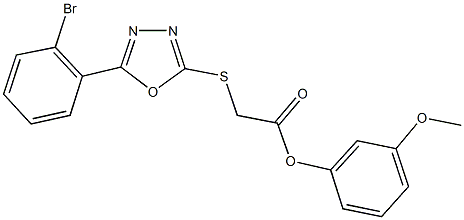 3-methoxyphenyl yl]-4-phenyl-4H-1,2,4-triazol-3-yl}sulfanyl)acetamide Struktur