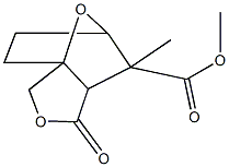 methyl 6-methyl-4-oxo-3,10-dioxatricyclo[5.2.1.0~1,5~]decane-6-carboxylate Struktur