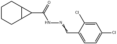 N'-(2,4-dichlorobenzylidene)bicyclo[4.1.0]heptane-7-carbohydrazide Struktur