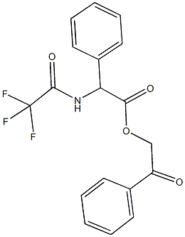 2-oxo-2-phenylethyl phenyl[(trifluoroacetyl)amino]acetate Struktur