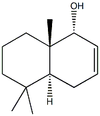 5,5,8a-trimethyl-1,4,4a,5,6,7,8,8a-octahydro-1-naphthalenol Struktur