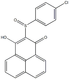 2-[(4-chlorophenyl)sulfinyl]-3-hydroxy-1H-phenalen-1-one Struktur