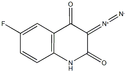 3-diazo-6-fluoro-2,4(1H,3H)-quinolinedione Struktur