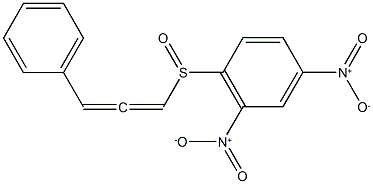 2,4-dinitrophenyl 3-phenyl-1,2-propadienyl sulfoxide Struktur