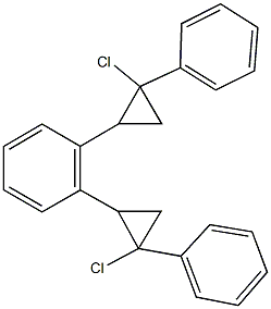 1,2-bis(2-chloro-2-phenylcyclopropyl)benzene Struktur