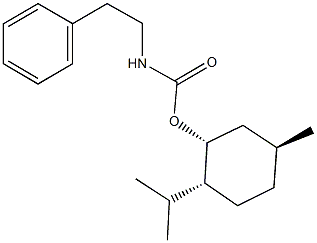 2-isopropyl-5-methylcyclohexyl 2-phenylethylcarbamate Struktur