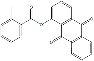 9,10-dioxo-9,10-dihydro-1-anthracenyl 2-methylbenzoate Struktur