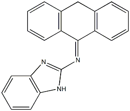 N-(9(10H)-anthracenylidene)-N-(1H-benzimidazol-2-yl)amine Struktur