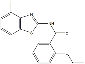 2-ethoxy-N-(4-methyl-1,3-benzothiazol-2-yl)benzamide Struktur