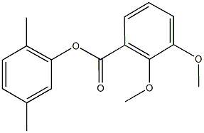 2,5-dimethylphenyl 2,3-dimethoxybenzoate Struktur