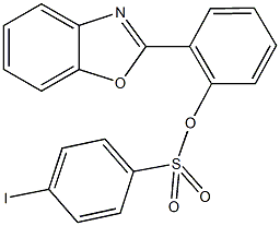 2-(1,3-benzoxazol-2-yl)phenyl 4-iodobenzenesulfonate Struktur