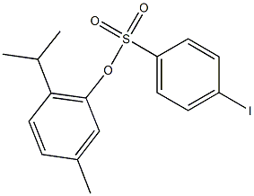 2-isopropyl-5-methylphenyl 4-iodobenzenesulfonate Struktur