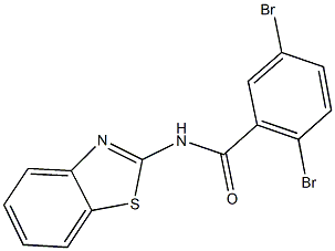 N-(1,3-benzothiazol-2-yl)-2,5-dibromobenzamide Struktur