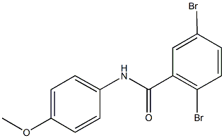 2,5-dibromo-N-(4-methoxyphenyl)benzamide Struktur