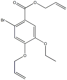 allyl 4-(allyloxy)-2-bromo-5-ethoxybenzoate Struktur