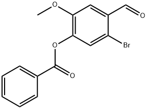 5-bromo-4-formyl-2-methoxyphenyl benzoate Struktur