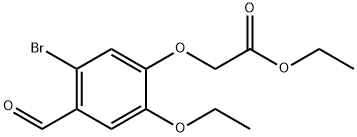 ethyl (5-bromo-2-ethoxy-4-formylphenoxy)acetate Struktur