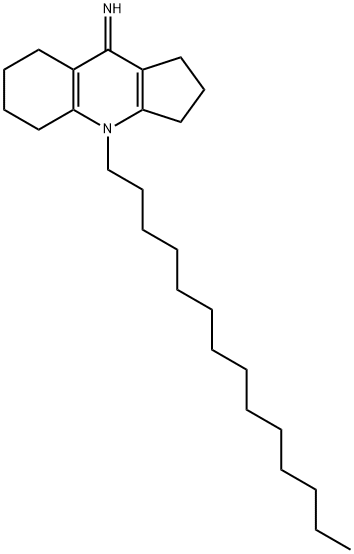 4-tetradecyl-1,2,3,4,5,6,7,8-octahydro-9H-cyclopenta[b]quinolin-9-imine Struktur